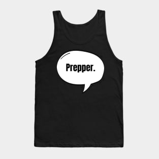 Prepper Text-Based Speech Bubble Tank Top